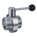 Thread butterfly valve