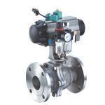 2 PC flange pneumatic ball valve