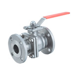 2 PC high platform flanged ball valves