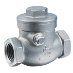 Swing thread check valve