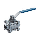 3 PC welded ball valve