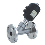 Flange type pneumatic Angle seat valve