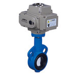 Electric to clamp center line butterfly valves