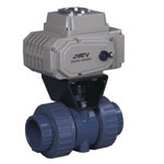 Electric plastic double valve by order