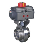 Pneumatic health butterfly valve