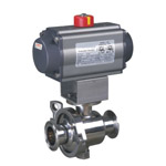 Pneumatic health type ball valve