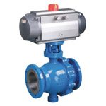 Pneumatic fixed ball valve