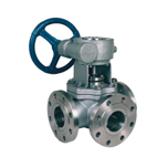 Worm gear tee four tight ball valve Q345F