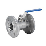Wide type flanged ball valves