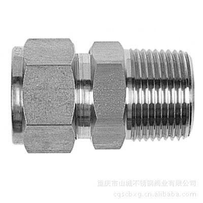 不锈钢卡套端直通接头