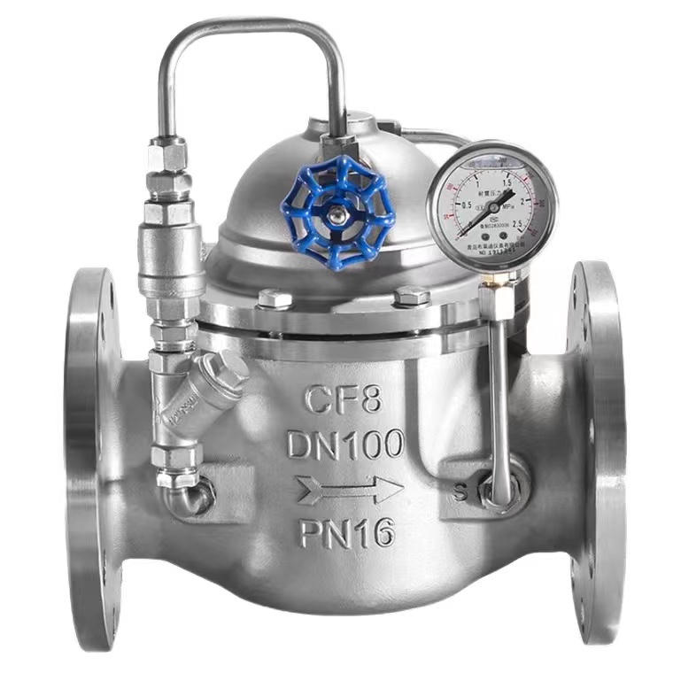 Stainless steel flat closed check valve 300 x - 16